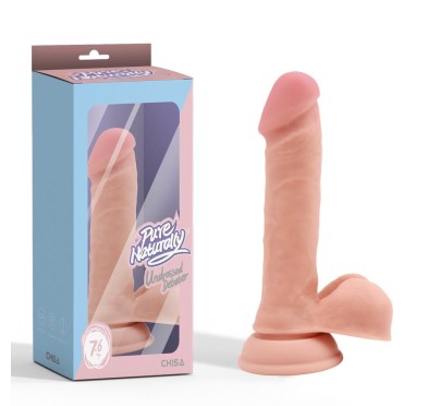 Dildo z przyssawką realistyczny penis jądra 19cm